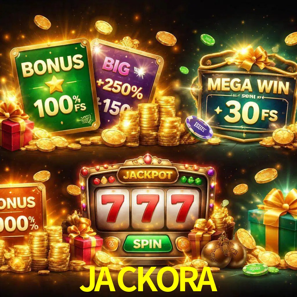 Tipos de bonos JACKORA incluyendo recompensas de bienvenida y promociones continuas
